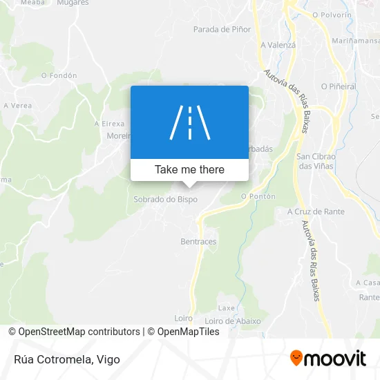 Rúa Cotromela map