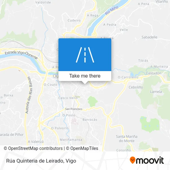 Rúa Quinteria de Leirado map