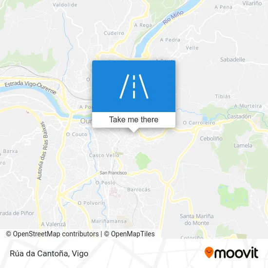 Rúa da Cantoña map