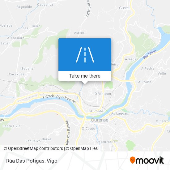 mapa Rúa Das Potigas