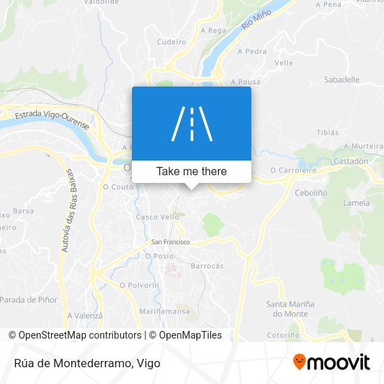 Rúa de Montederramo map