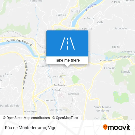 Rúa de Montederramo map