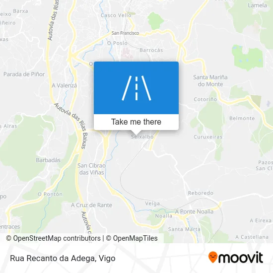 Rua Recanto da Adega map