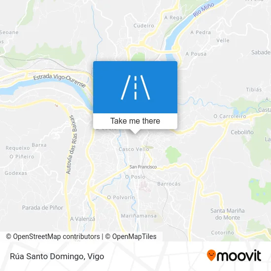 Rúa Santo Domingo map