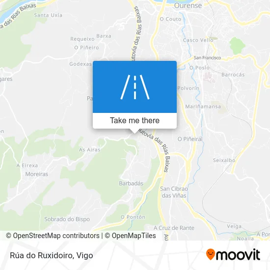 Rúa do Ruxidoiro map