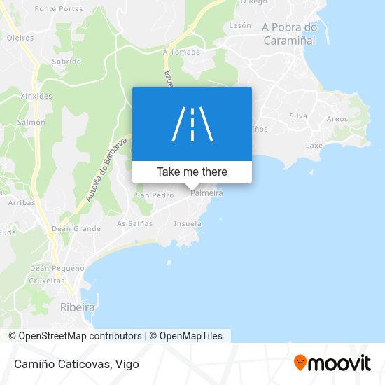 Camiño Caticovas map