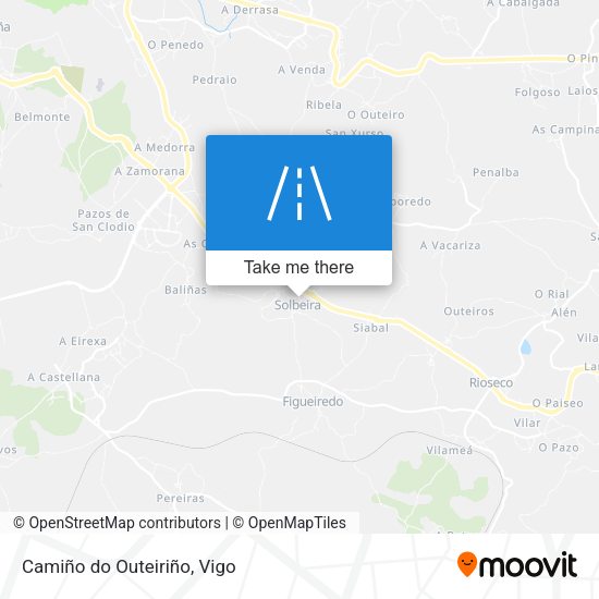 Camiño do Outeiriño map
