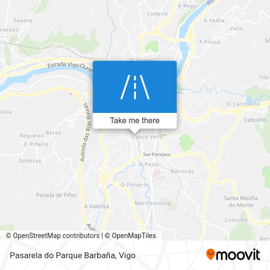 Pasarela do Parque Barbaña map
