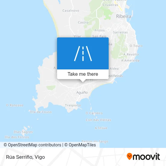 Rúa Serriño map