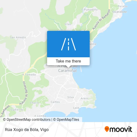 Rúa Xogo da Bóla map