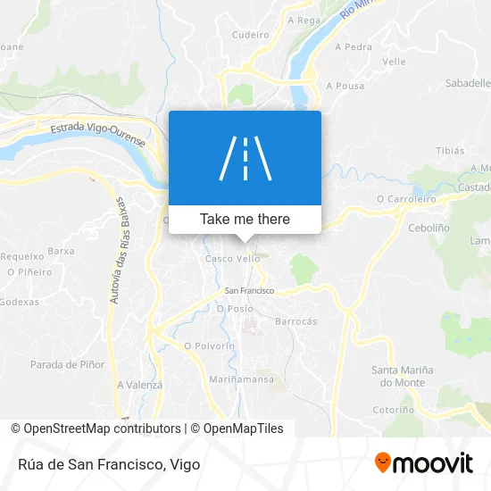 Rúa de San Francisco map