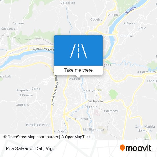 Rúa Salvador Dalí map