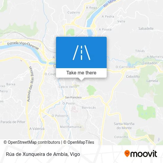 Rúa de Xunqueira de Ambía map