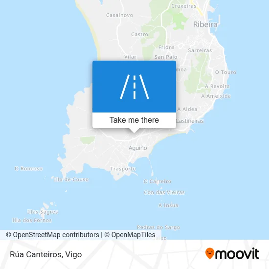 Rúa Canteiros map