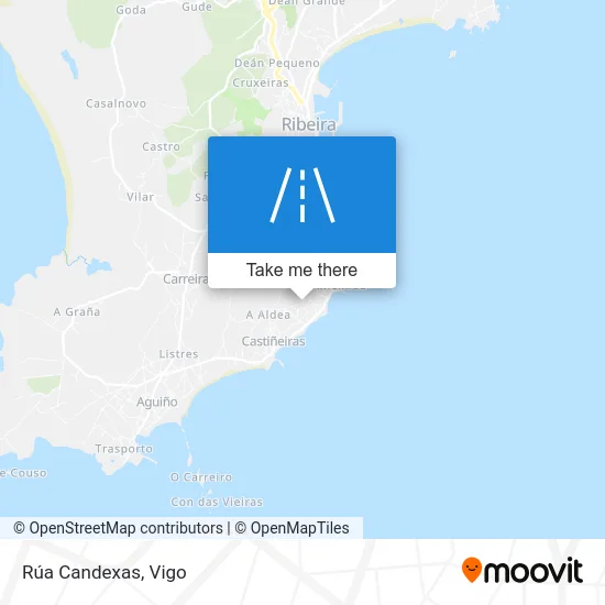 Rúa Candexas map