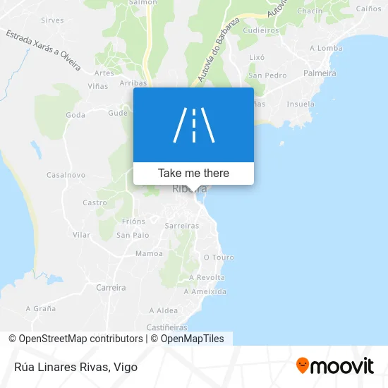 Rúa Linares Rivas map