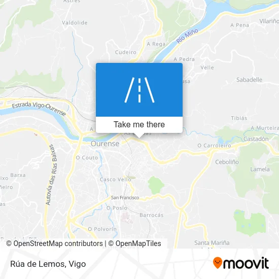 Rúa de Lemos map