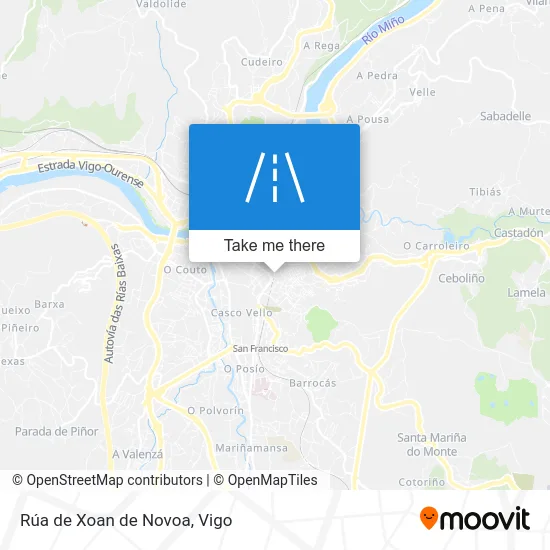 Rúa de Xoan de Novoa map