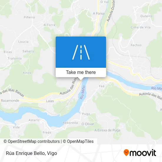 Rúa Enrique Bello map