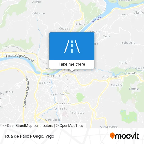 Rúa de Failde Gago map