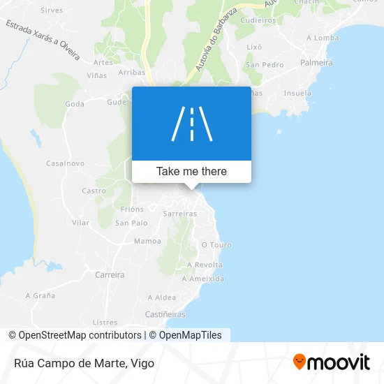 Rúa Campo de Marte map