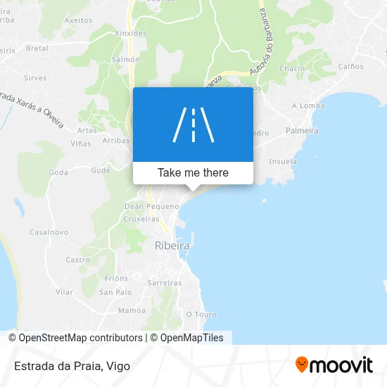 Estrada da Praia map