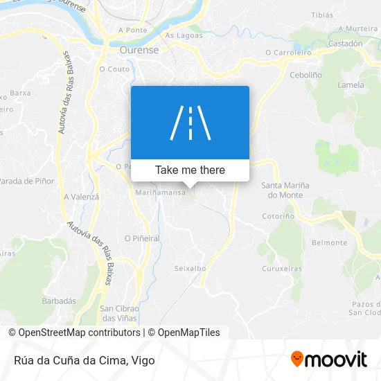 Rúa da Cuña da Cima map