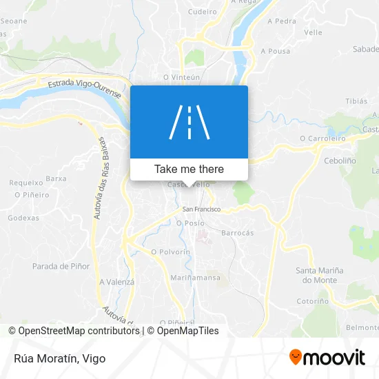 Rúa Moratín map