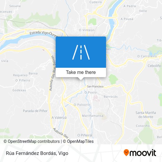Rúa Fernández Bordás map