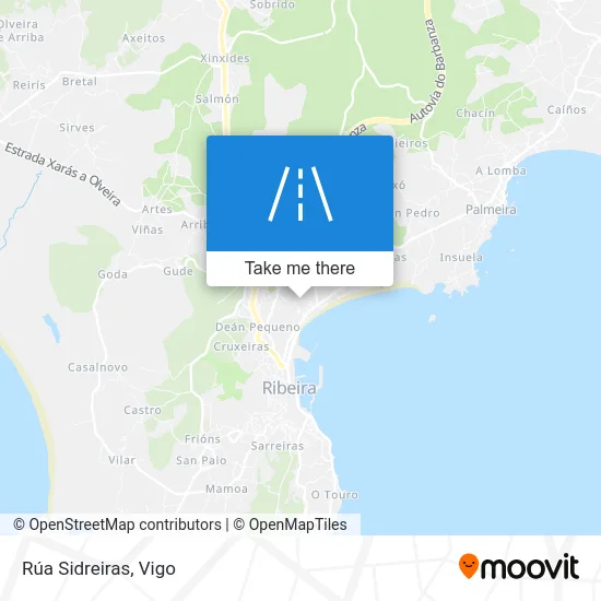 Rúa Sidreiras map