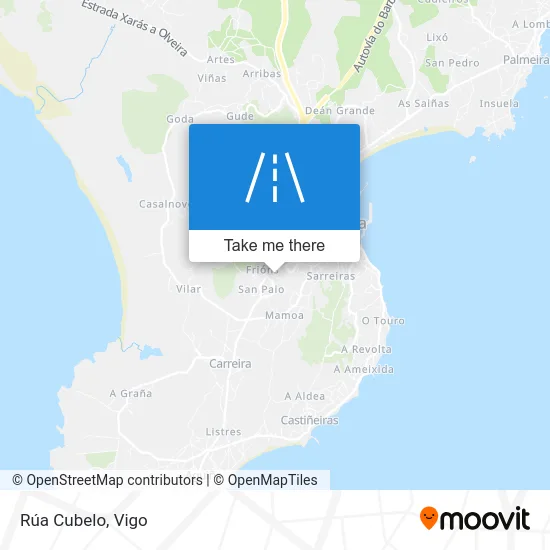 Rúa Cubelo map