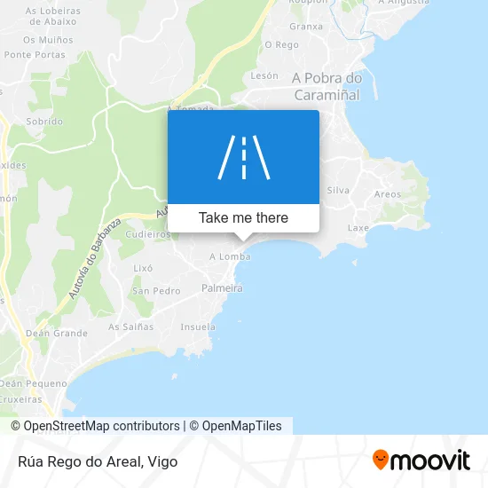 Rúa Rego do Areal map