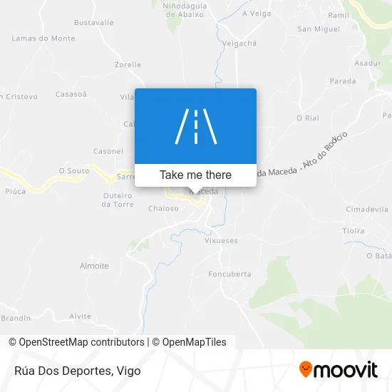 Rúa Dos Deportes map