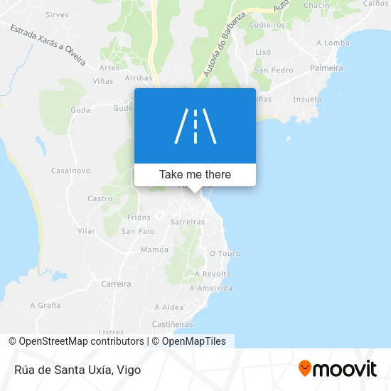 Rúa de Santa Uxía map