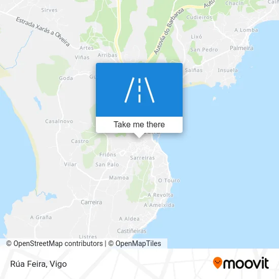 Rúa Feira map