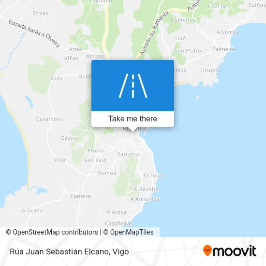 Rúa Juan Sebastián Elcano map