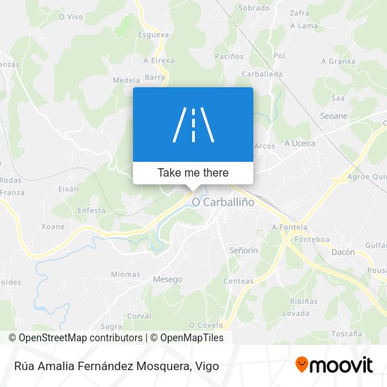 Rúa Amalia Fernández Mosquera map