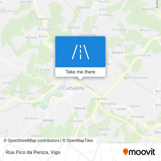 Rúa Pico da Peniza map