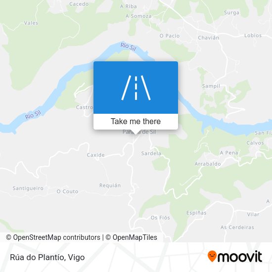 Rúa do Plantío map