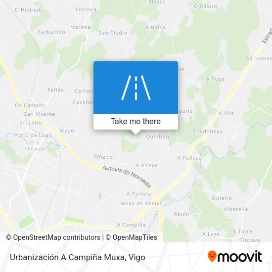 Urbanización A Campiña Muxa map