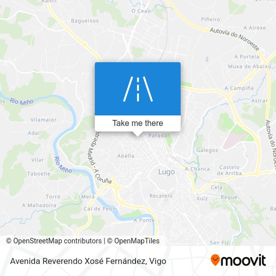 Avenida Reverendo Xosé Fernández map