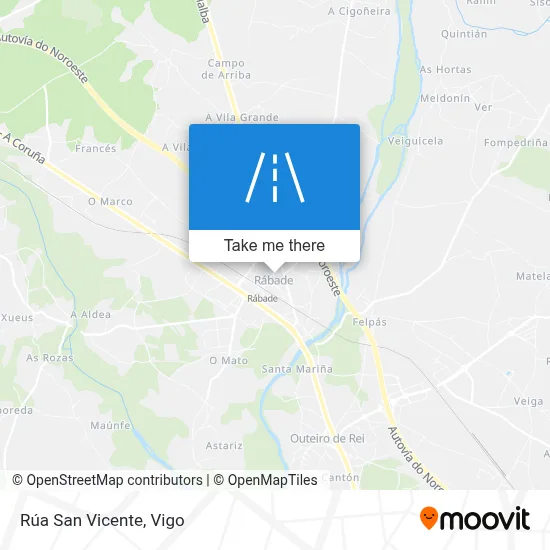 Rúa San Vicente map
