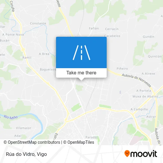 Rúa do Vidro map