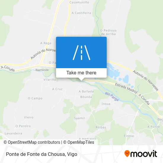 Ponte de Fonte da Chousa map