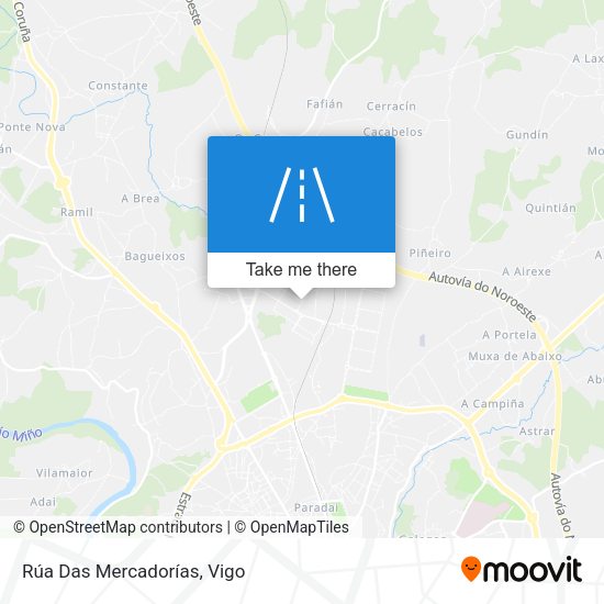 Rúa Das Mercadorías map