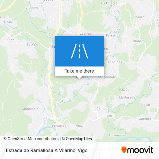 Estrada de Ramallosa A Vilariño map