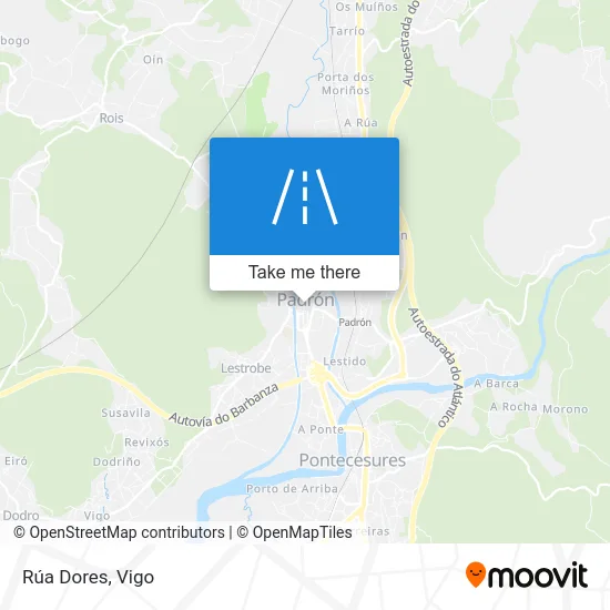 Rúa Dores map