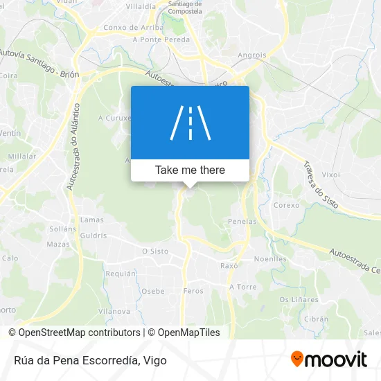 Rúa da Pena Escorredía map