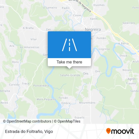 Estrada do Foltraño map