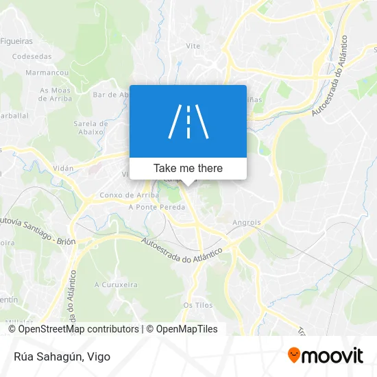 Rúa Sahagún map